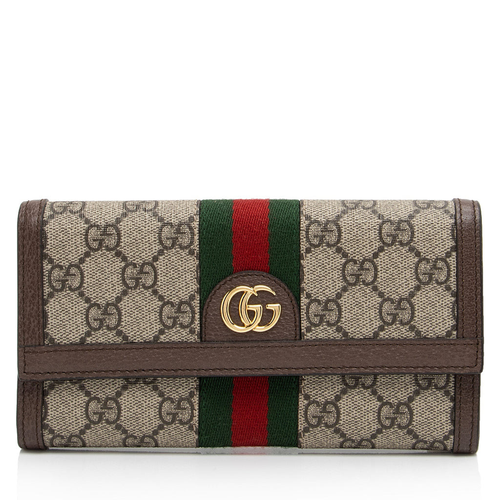 Gucci GG Supreme Ophidia Continental Wallet (SHF-5si9cW)