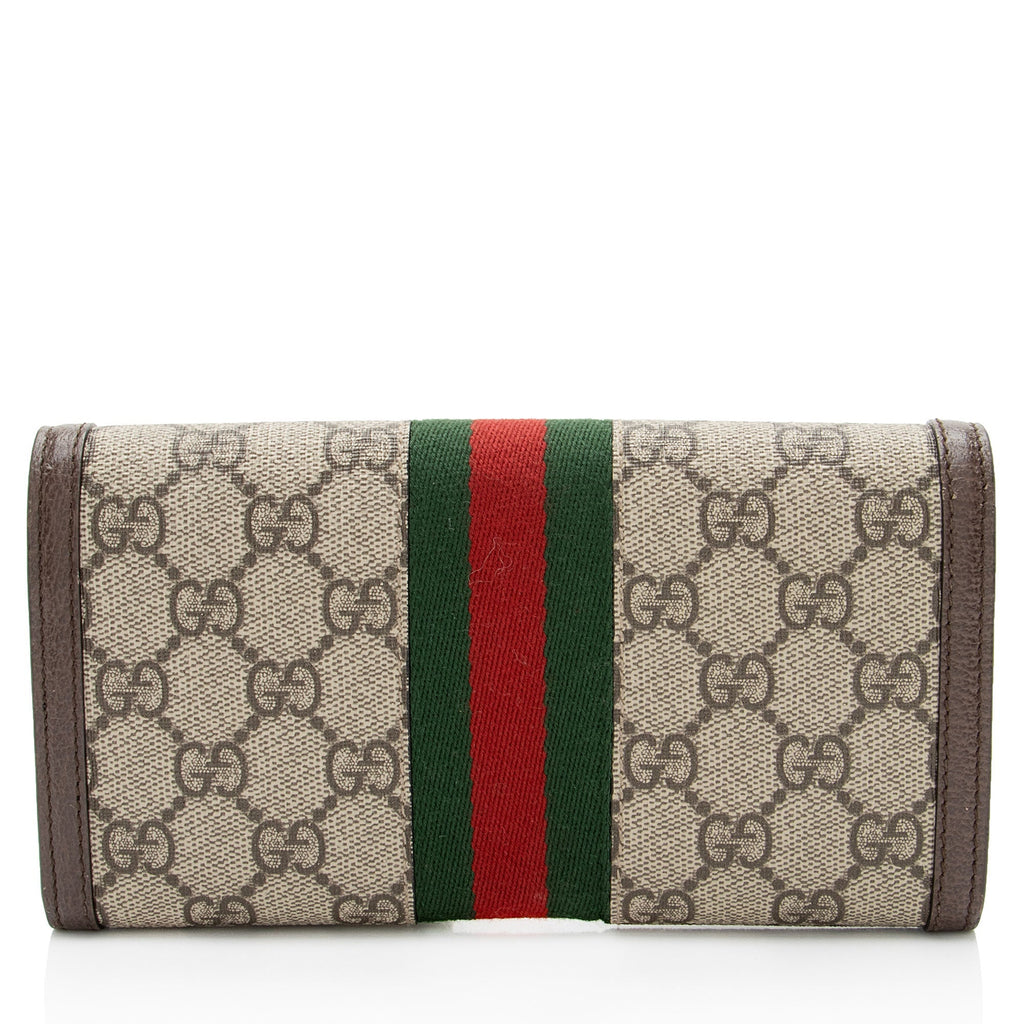 Gucci GG Supreme Ophidia ContinLBtal Wallet