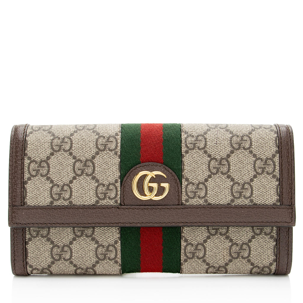 Gucci GG Supreme Ophidia ContinLBtal Wallet