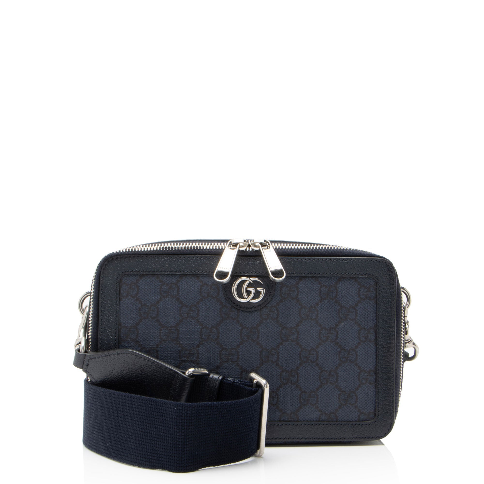 Gucci GG Supreme Ophidia Zip Around Crossbody