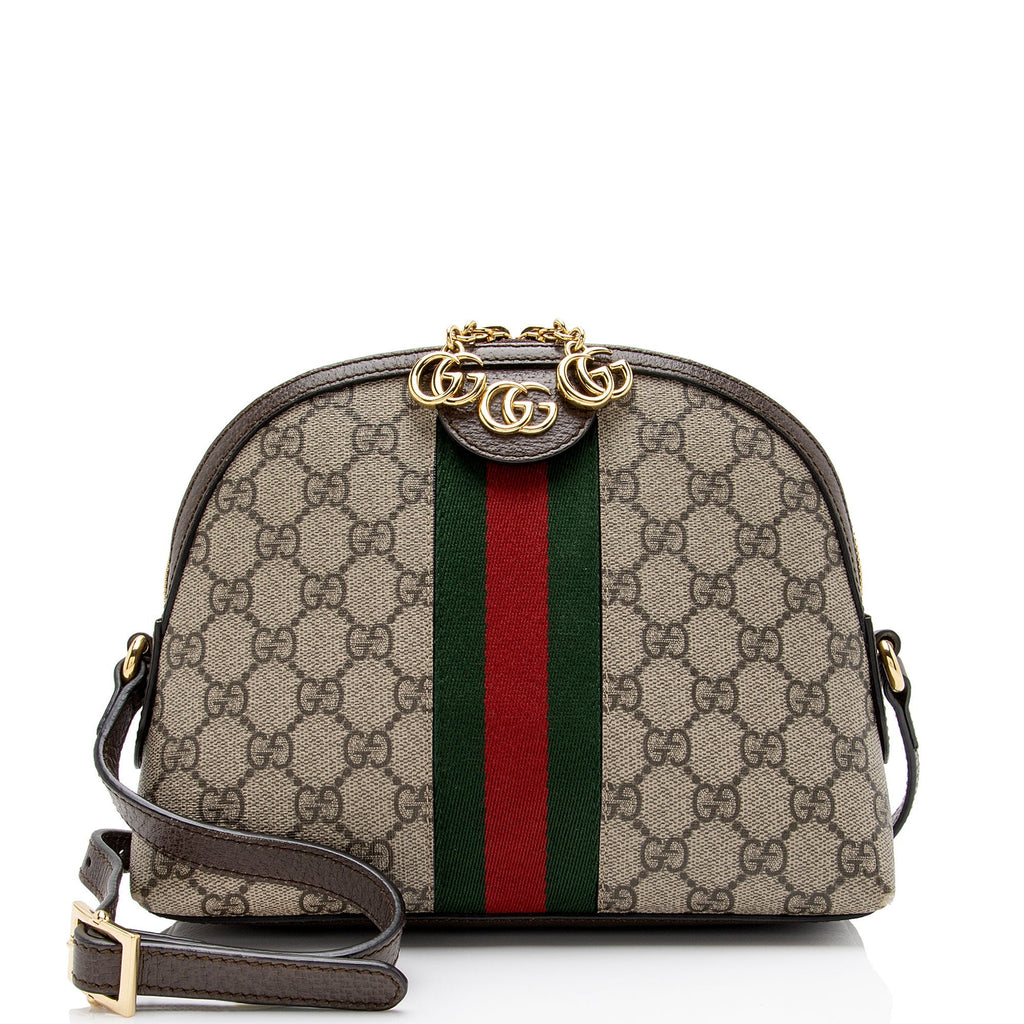 Gucci GG Supreme Ophidia Dome Small Shoulder Bag (SHF-oTqLN1)