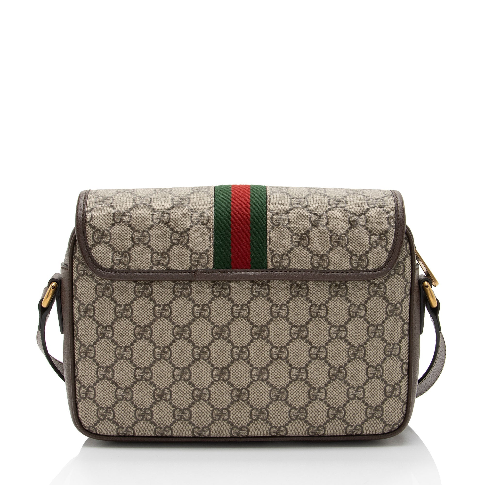 Gucci GG Supreme Ophidia Web Flap Medium Messenger