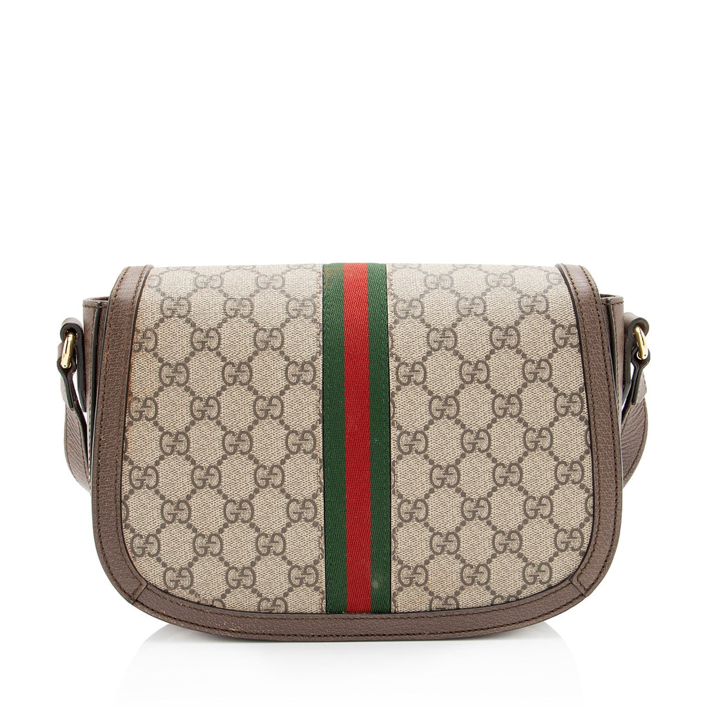Gucci GG Supreme Ophidia Flap MessLBger Bag