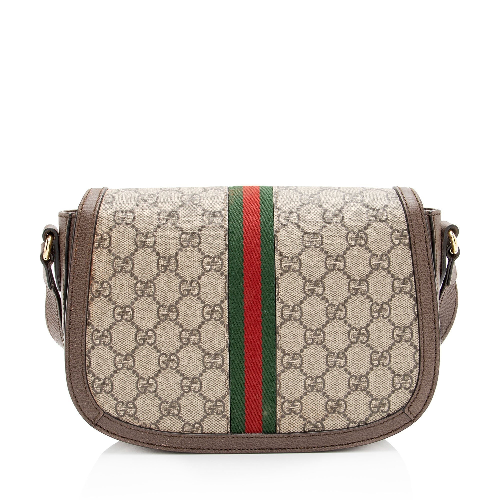 Gucci GG Supreme Ophidia Flap MessLBger Bag
