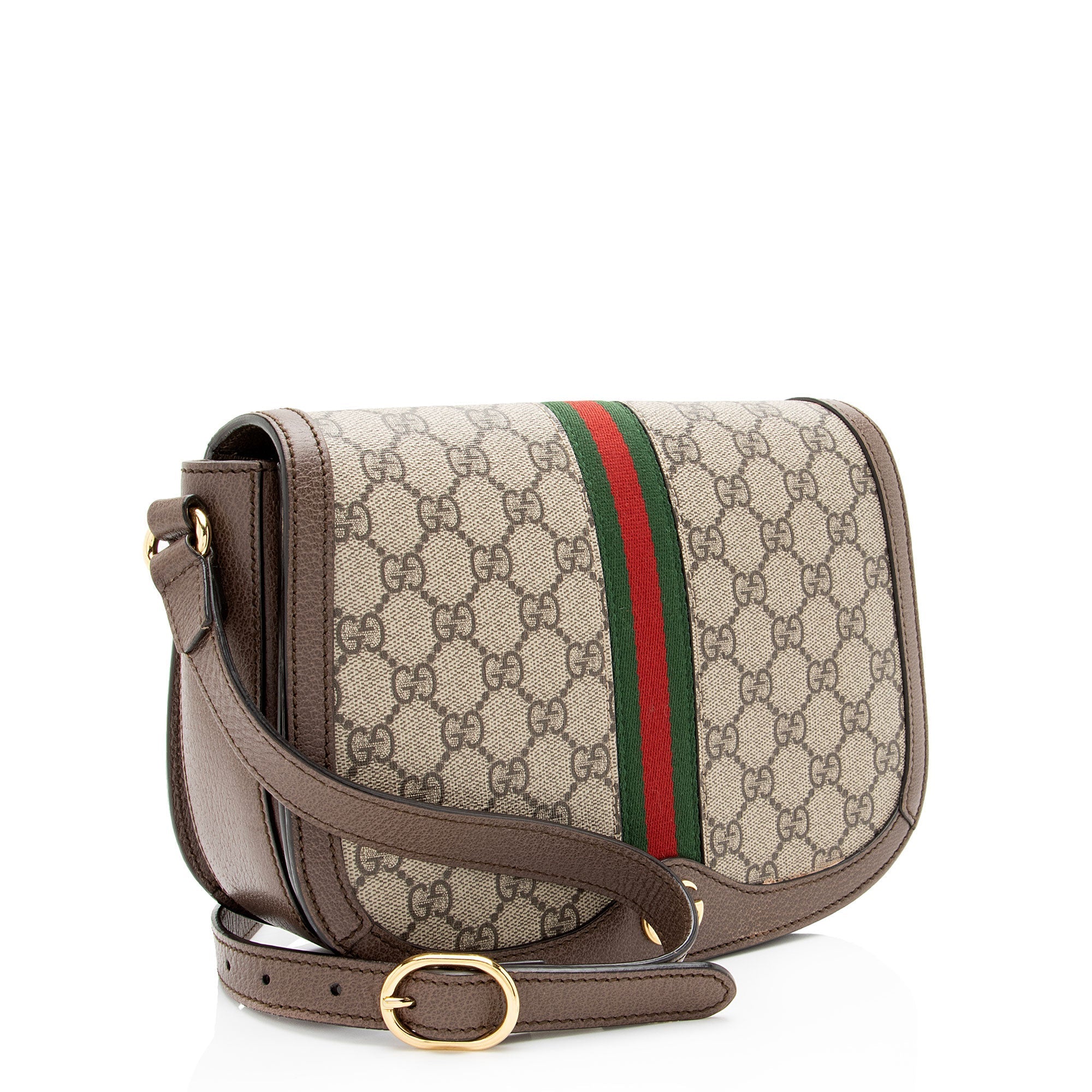 Gucci GG Supreme Ophidia Flap MessLBger Bag