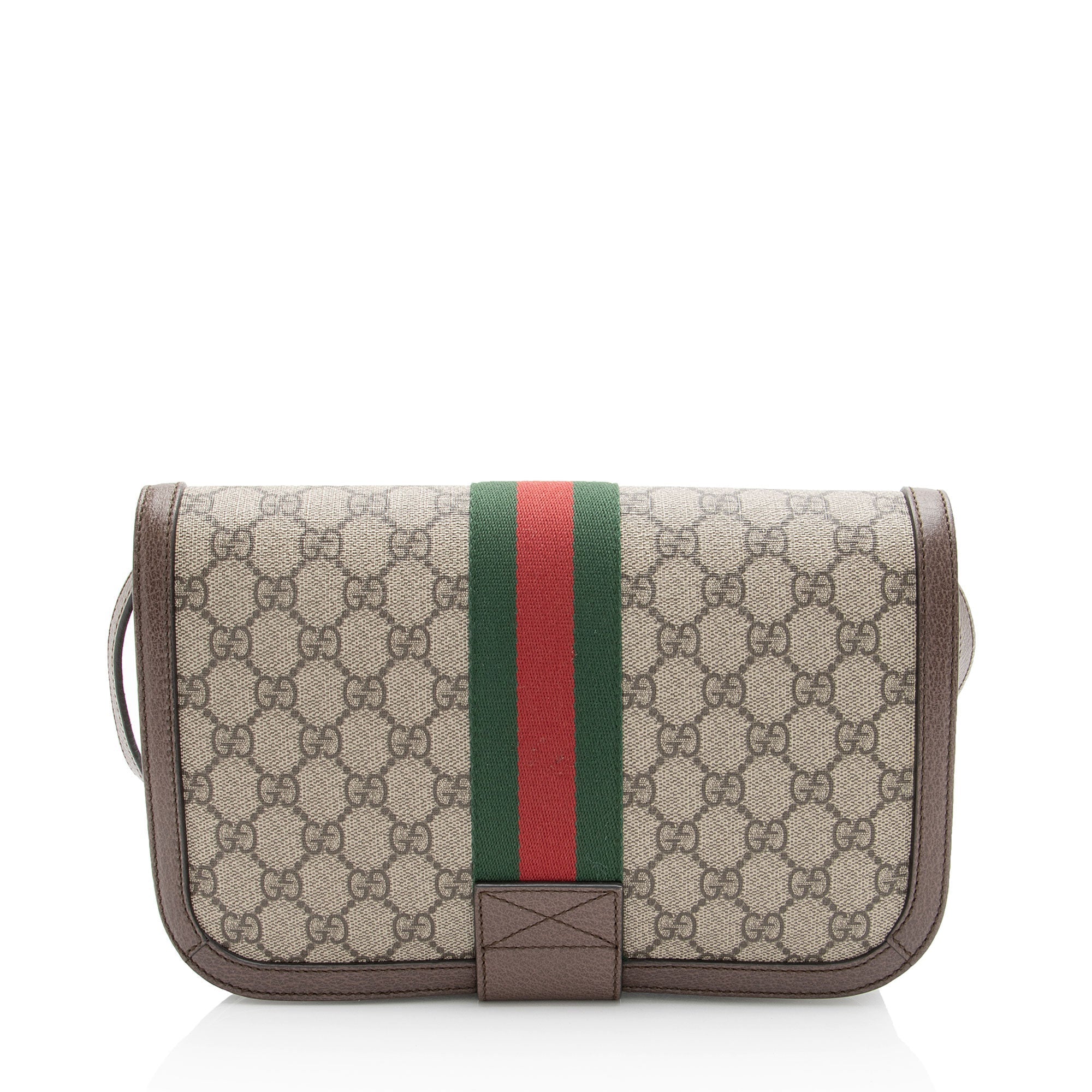 Gucci GG Supreme Ophidia Flap MessLBger Bag