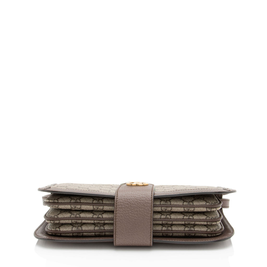 Gucci GG Supreme Ophidia Flap MessLBger Bag