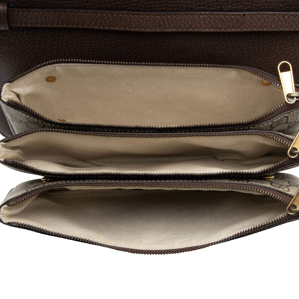 Gucci GG Supreme Ophidia Flap MessLBger Bag