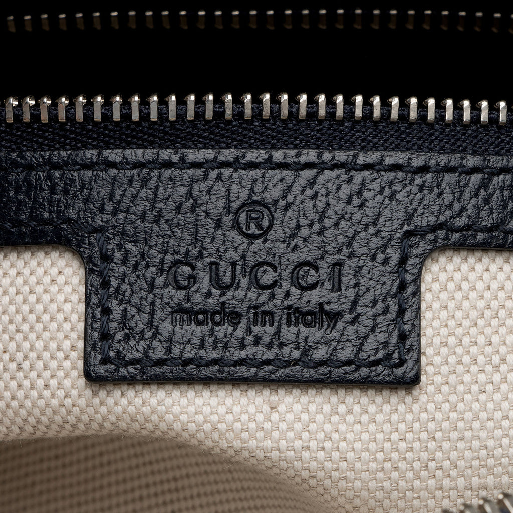 Gucci GG Supreme Ophidia Studded Web Flap Small Messenger (SHF-PTZrcp)