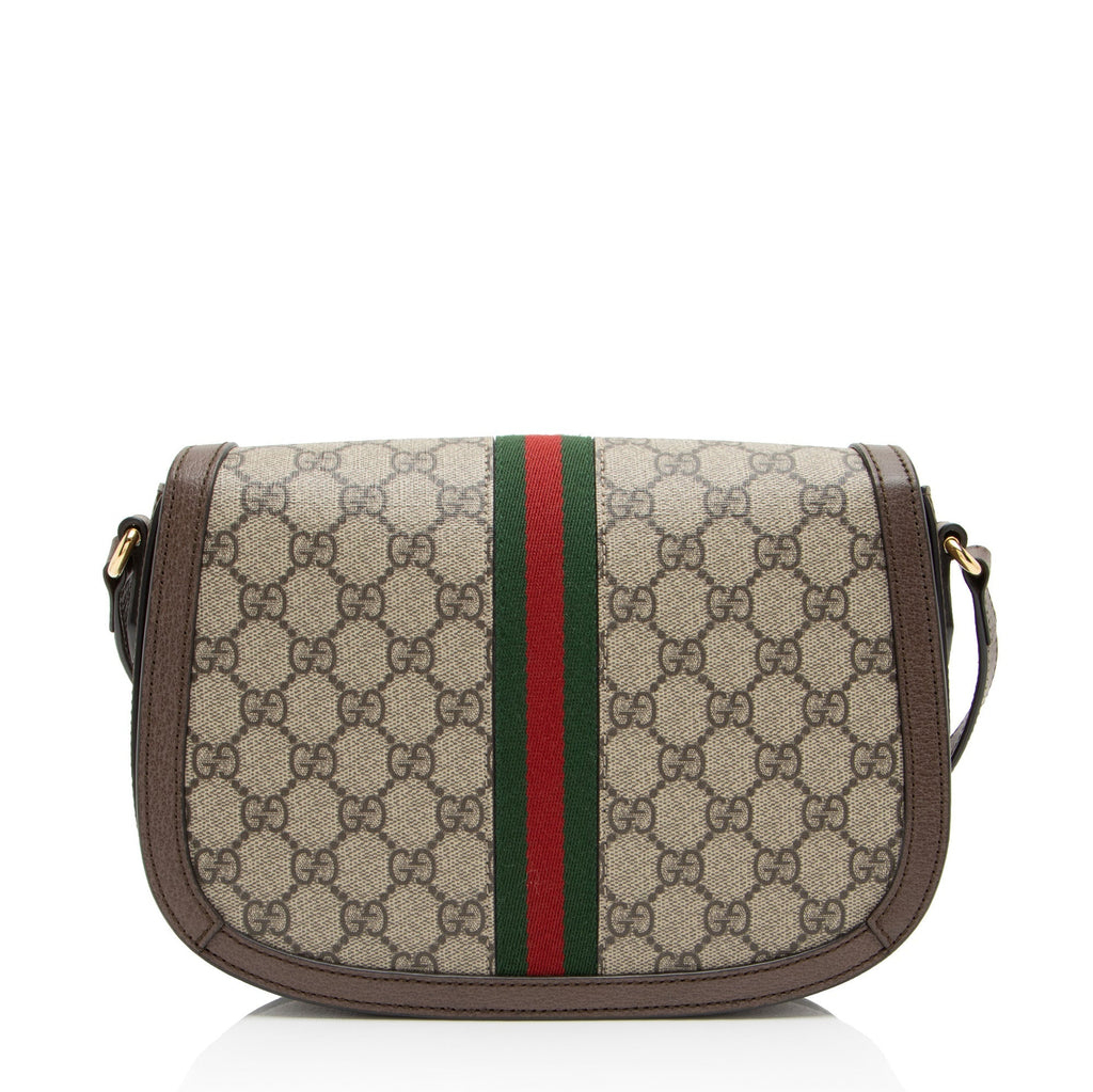 Gucci GG Supreme Ophidia Flap MessLBger Bag