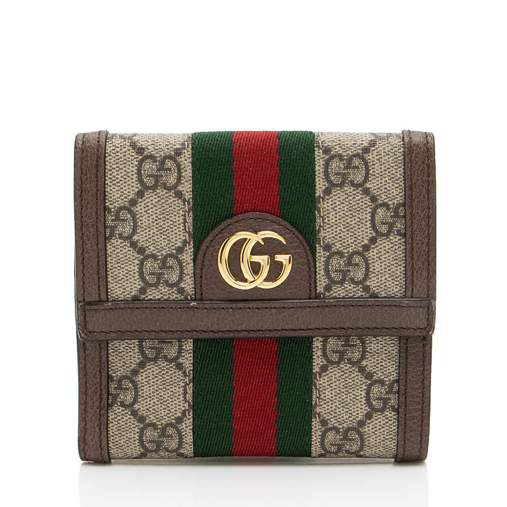 Gucci GG Supreme Ophidia French Wallet (SHF-4smeCs)