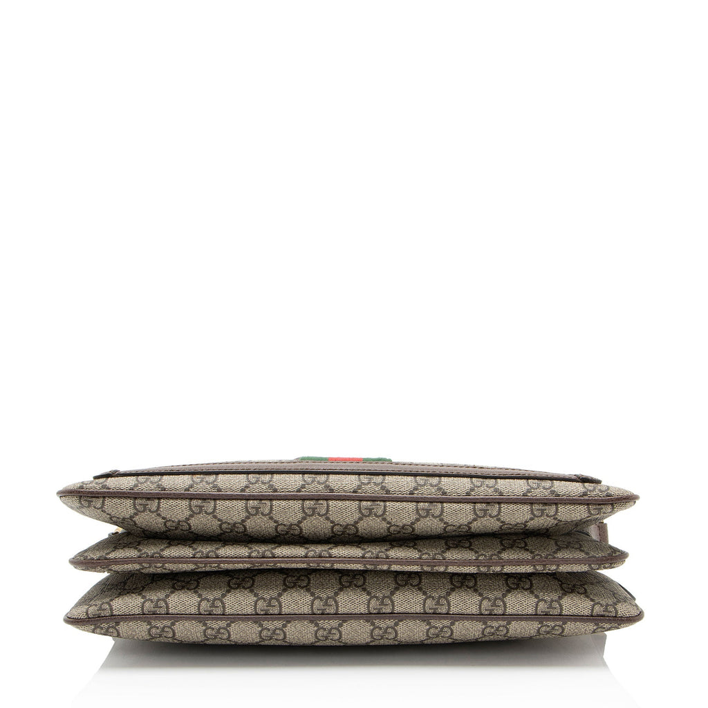 Gucci GG Supreme Ophidia Gusset Medium Crossbody