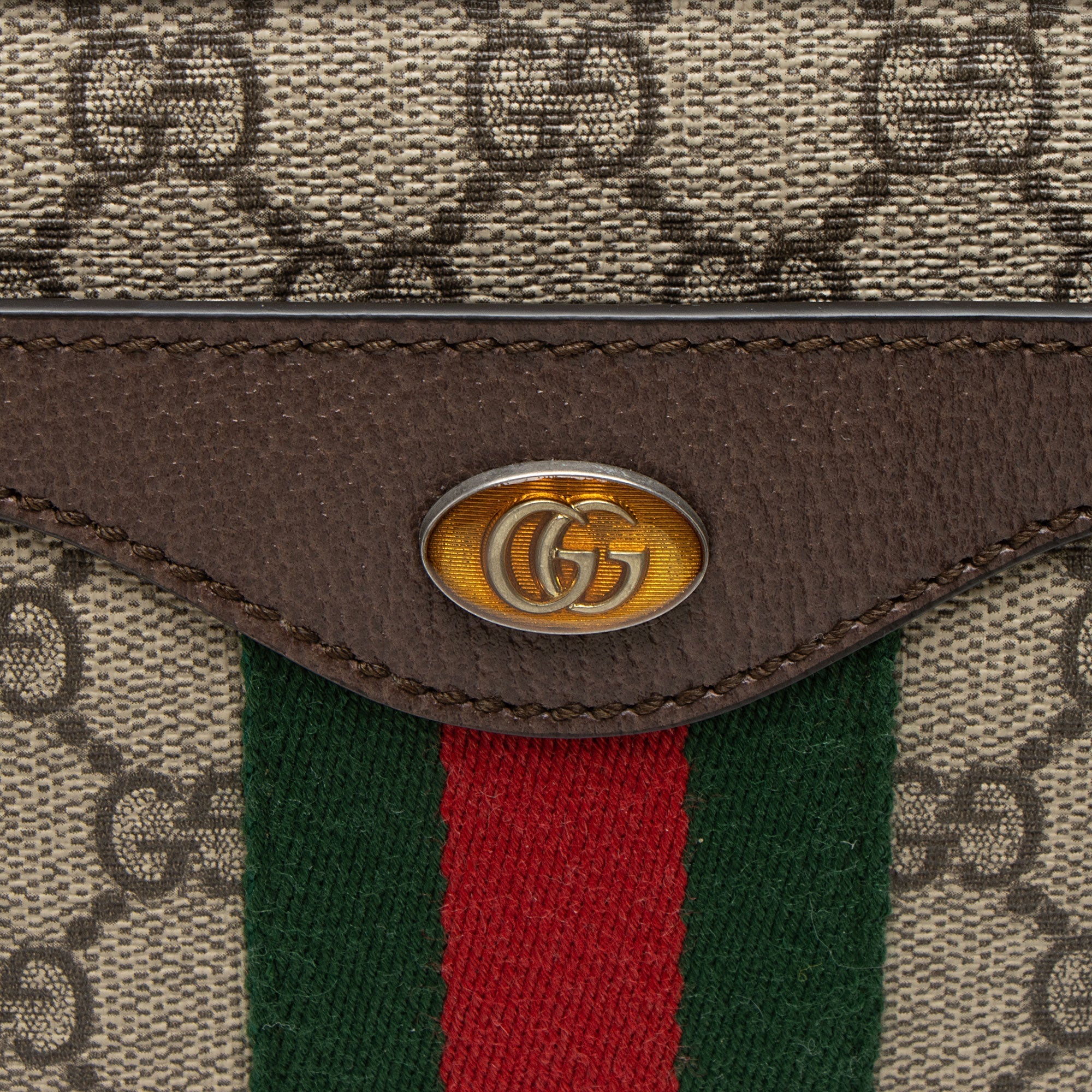Gucci GG Supreme Ophidia Gusset Medium Crossbody