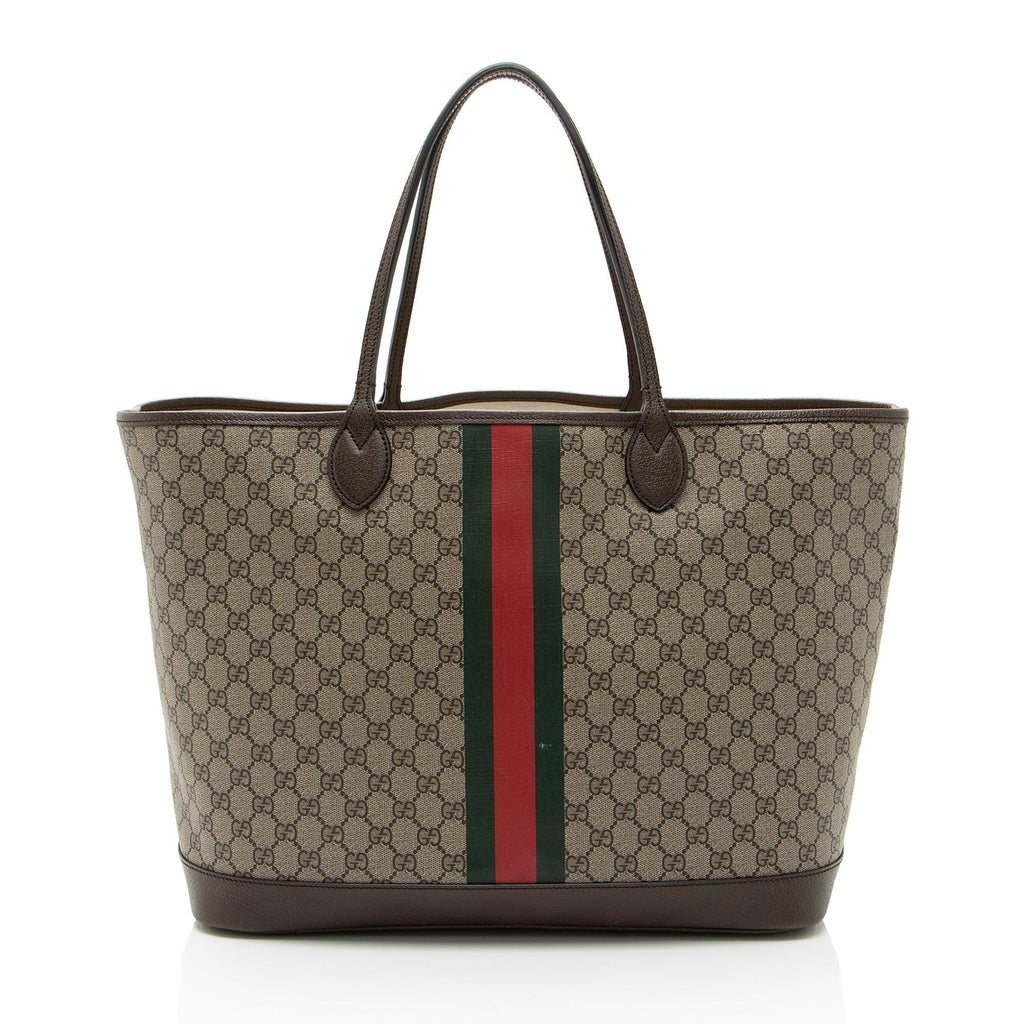 Gucci GG Supreme Ophidia Large Tote (SHF-bJk8DH)