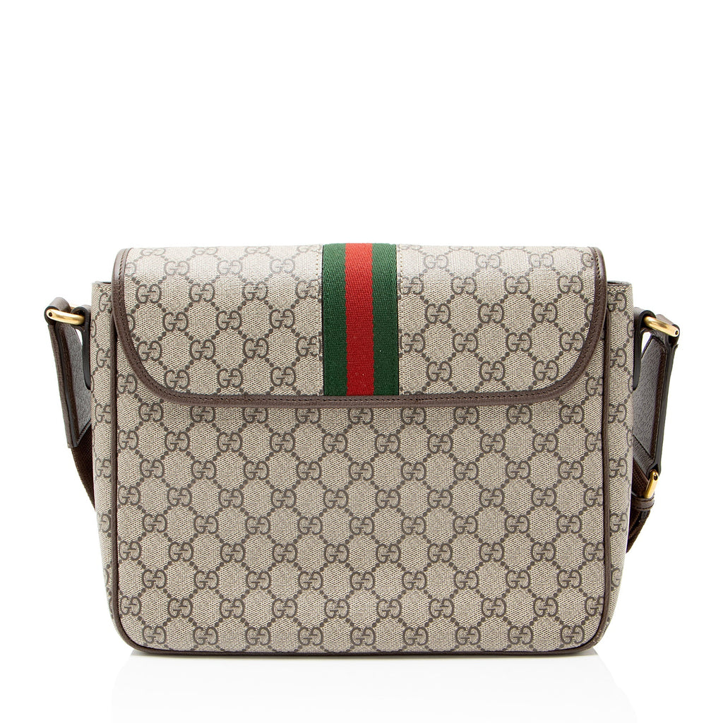 Gucci GG Supreme Ophidia Medium Flap MessLBger