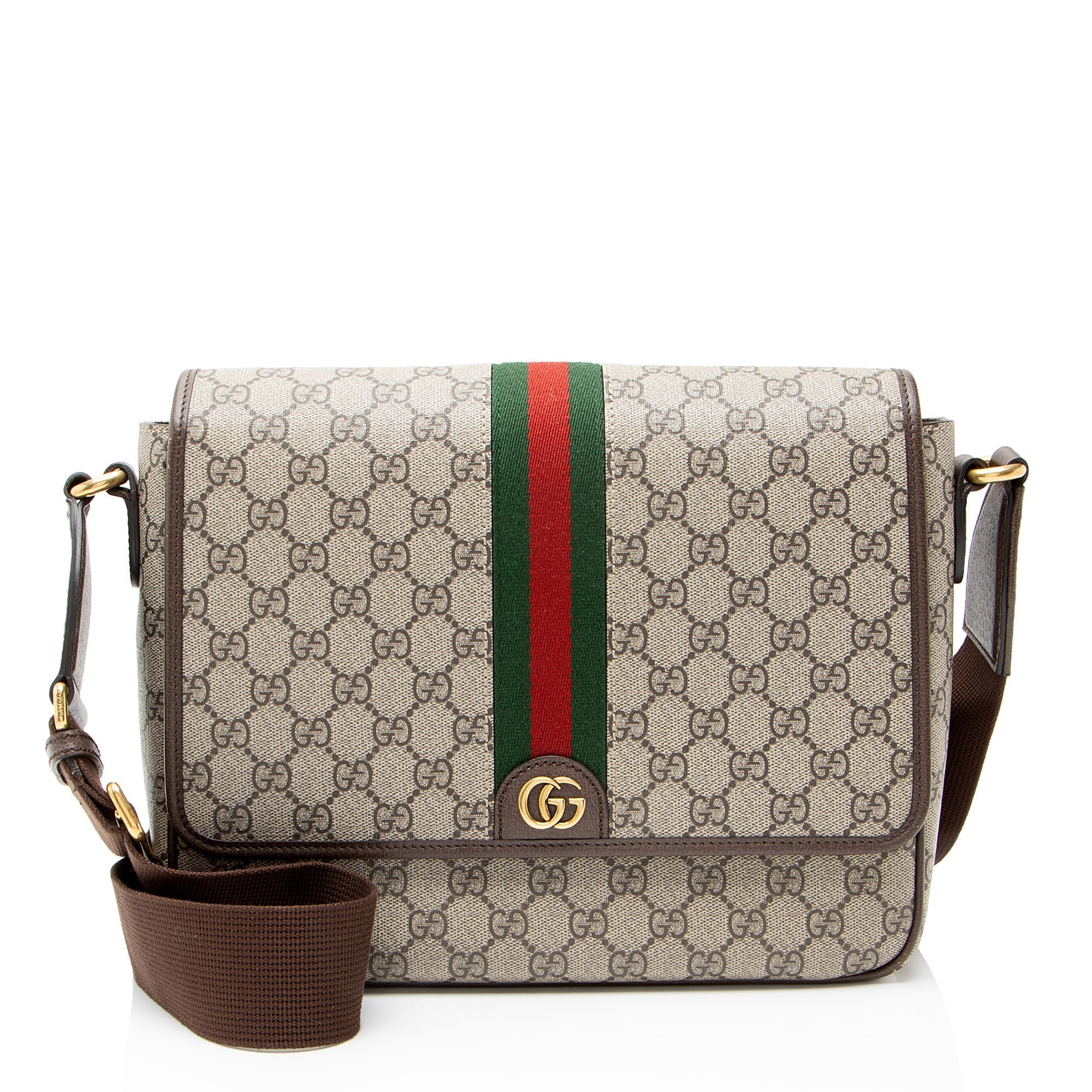 Gucci GG Supreme Ophidia Medium Flap MessLBger