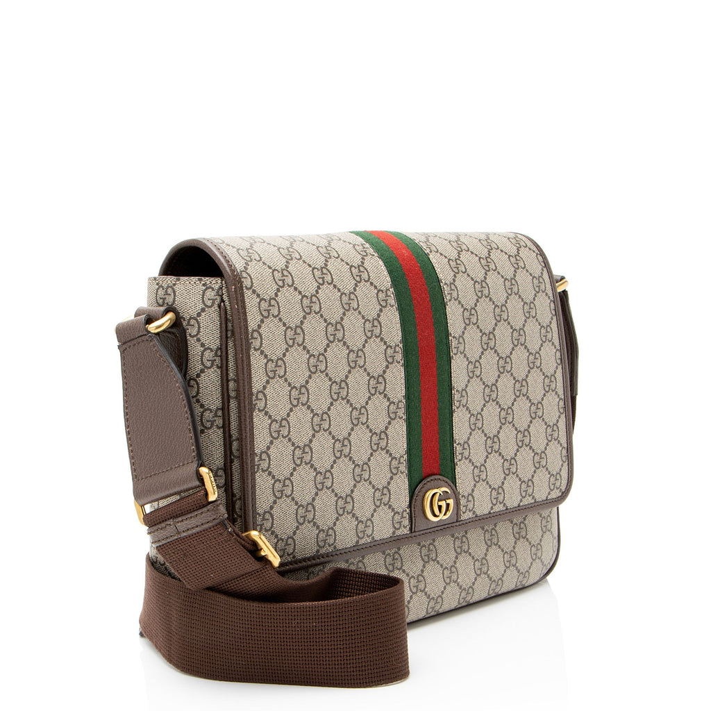 Gucci GG Supreme Ophidia Medium Flap MessLBger