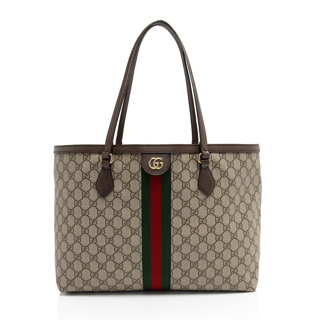 Gucci GG Supreme Ophidia Medium Shopping Tote (SHF-YyxVQ9)