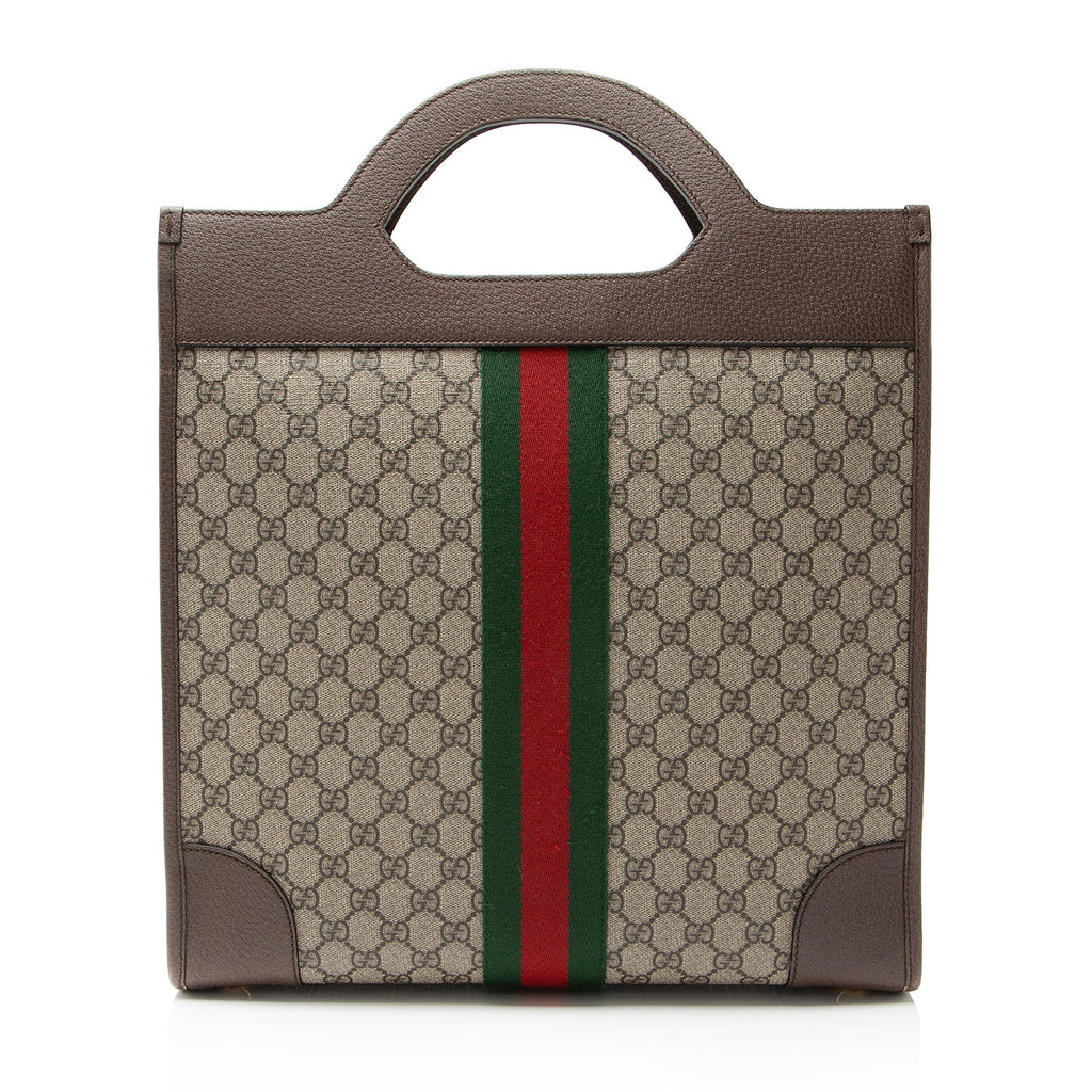 Gucci GG Supreme Ophidia Open Handle Tote