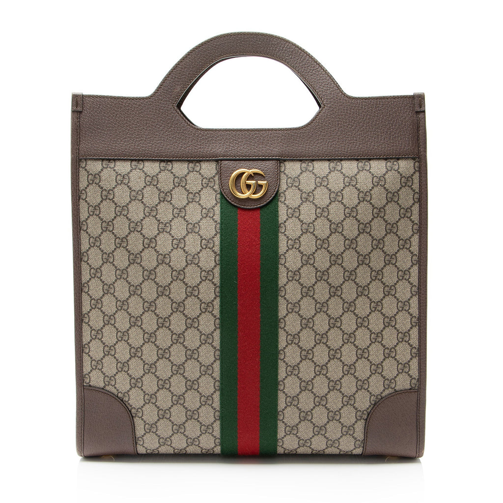 Gucci GG Supreme Ophidia Open Handle Tote