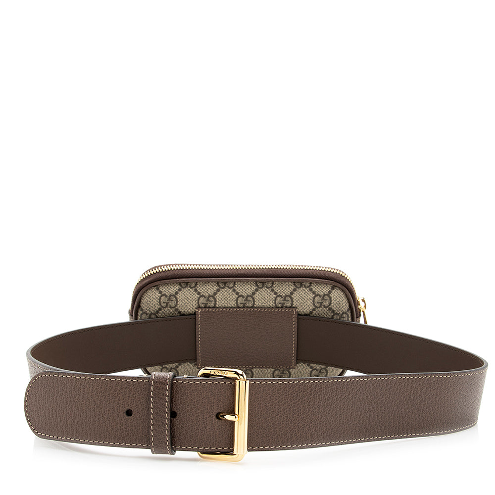 Gucci Gucci Supreme Ophidia Phone Case Belt Bag - Size 34 / 85 (SHF-19941)