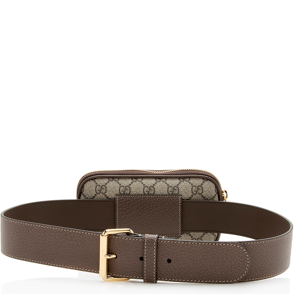Gucci Gucci Supreme Ophidia Phone Case Belt Bag - Size 34 / 85 (SHF-19922)