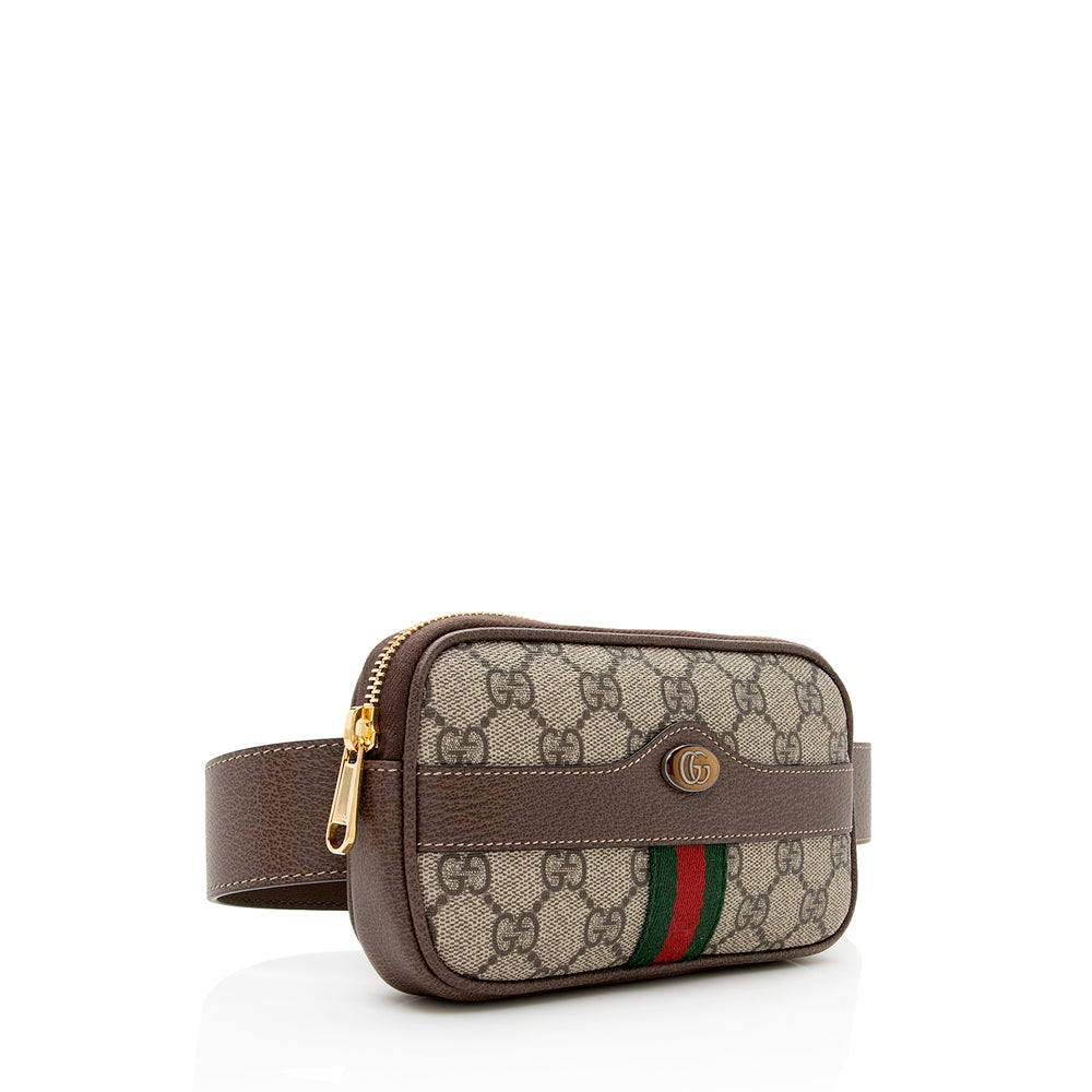 Gucci Gucci Supreme Ophidia Phone Case Belt Bag - Size 34 / 85 (SHF-19922)