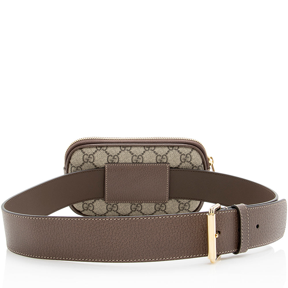 Gucci Gucci Supreme Ophidia Phone Case Belt Bag - Size 34 / 85 (SHF-20457)