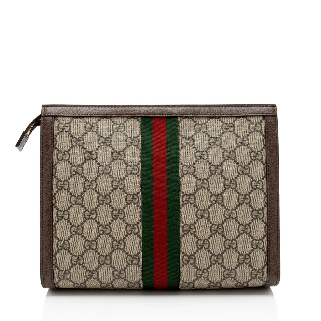 Gucci GG Supreme Ophidia Pouch (SHF-3cQwlt)
