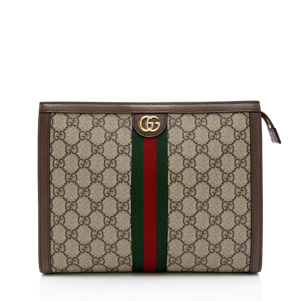 Gucci GG Supreme Ophidia Pouch (SHF-3cQwlt)