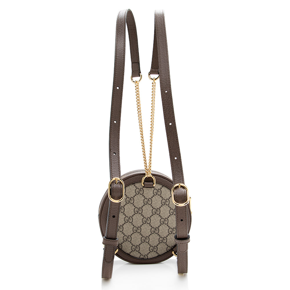 Gucci Gucci Supreme Ophidia Round Mini Backpack (SHF-18788)