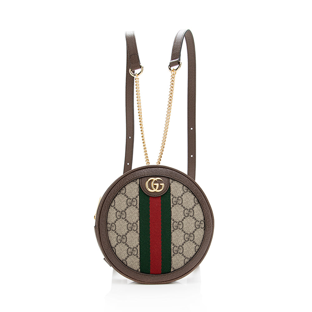 Gucci Gucci Supreme Ophidia Round Mini Backpack (SHF-18788)