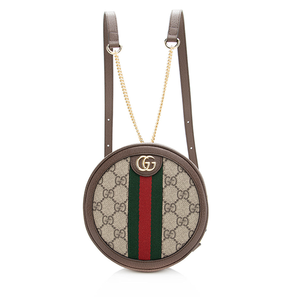 Gucci Gucci Supreme Ophidia Round Mini Backpack (SHF-20092)