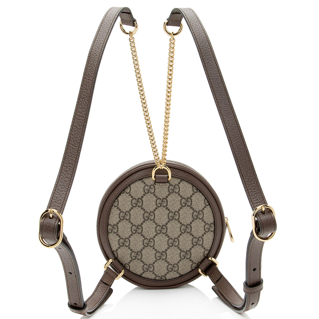 Gucci GG Supreme Ophidia Round Mini Backpack