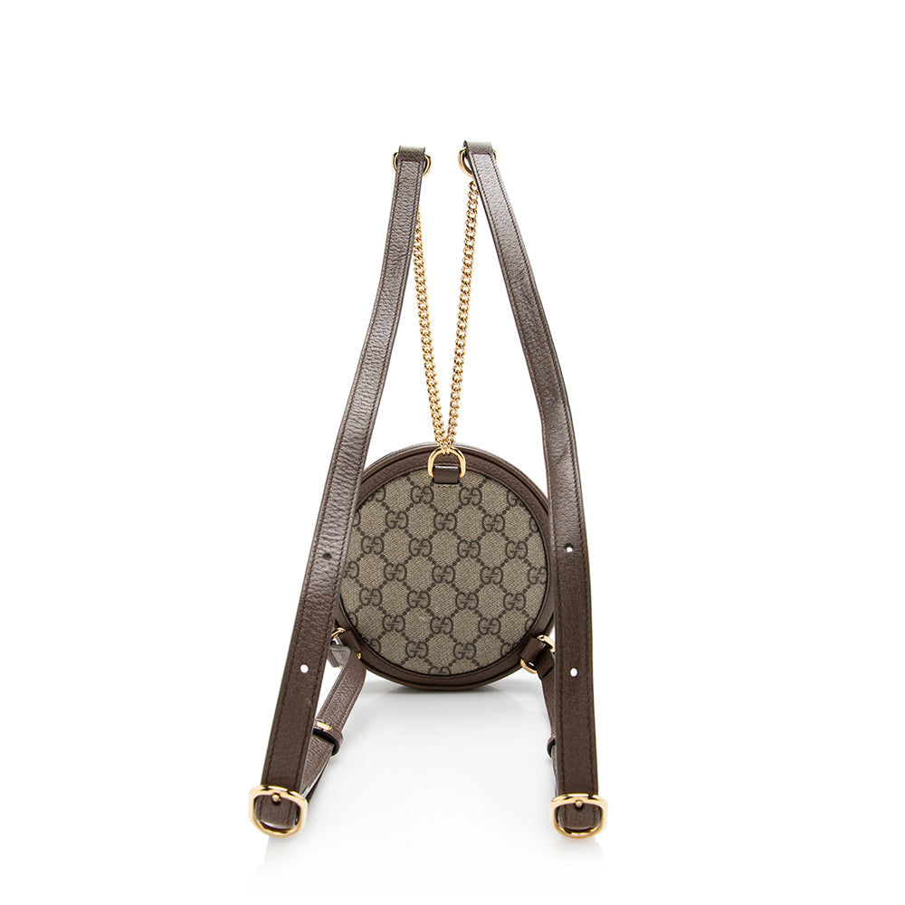 Gucci Gucci Supreme Ophidia Round Mini Backpack (SHF-16142)