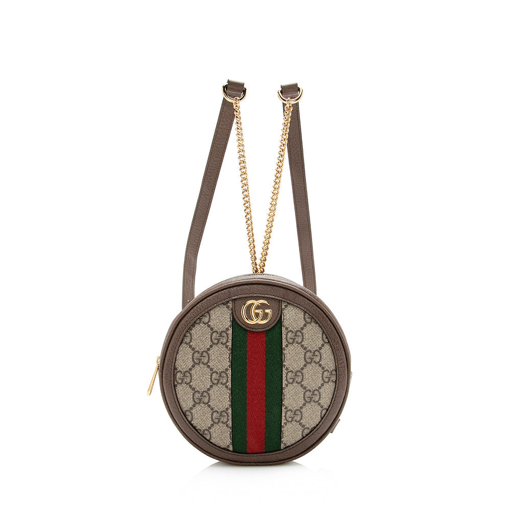Gucci Gucci Supreme Ophidia Round Mini Backpack (SHF-16142)