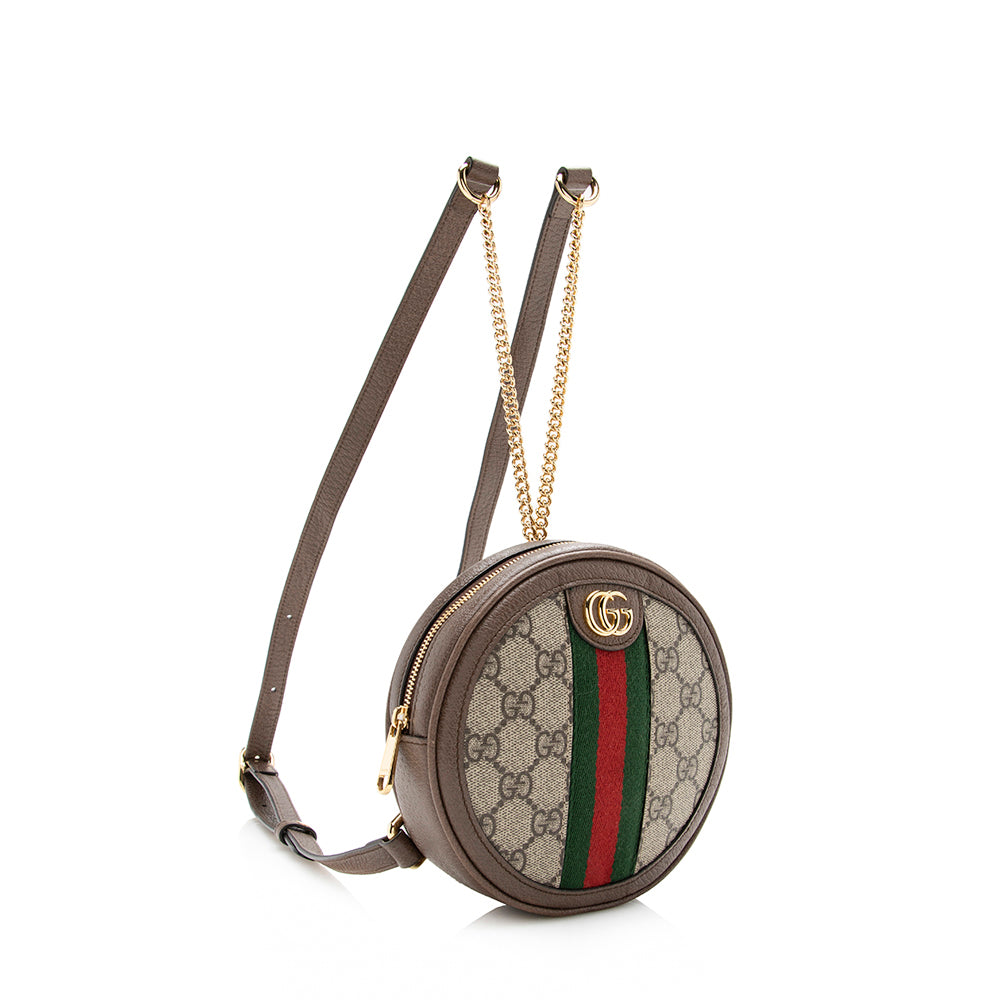 Gucci Gucci Supreme Ophidia Round Mini Backpack (SHF-16142)