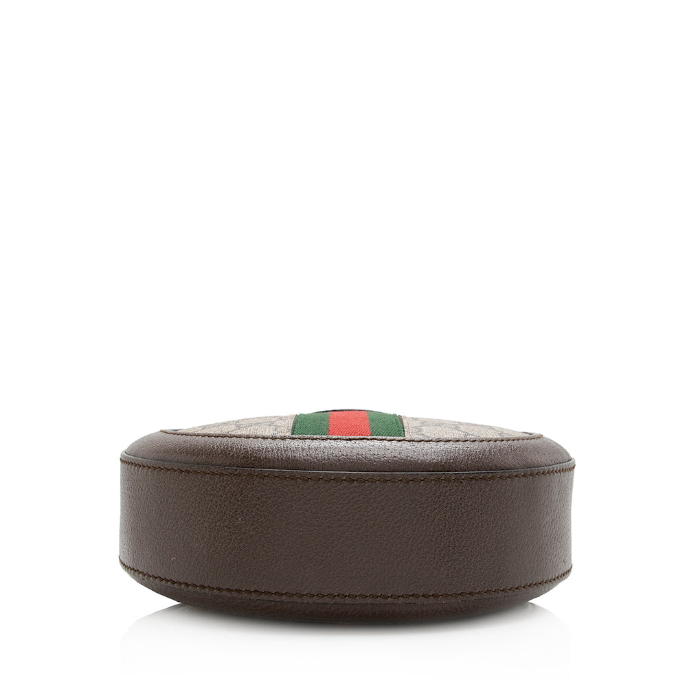 Gucci Gucci Supreme Ophidia Round Mini Shoulder Bag (SHF-21170)