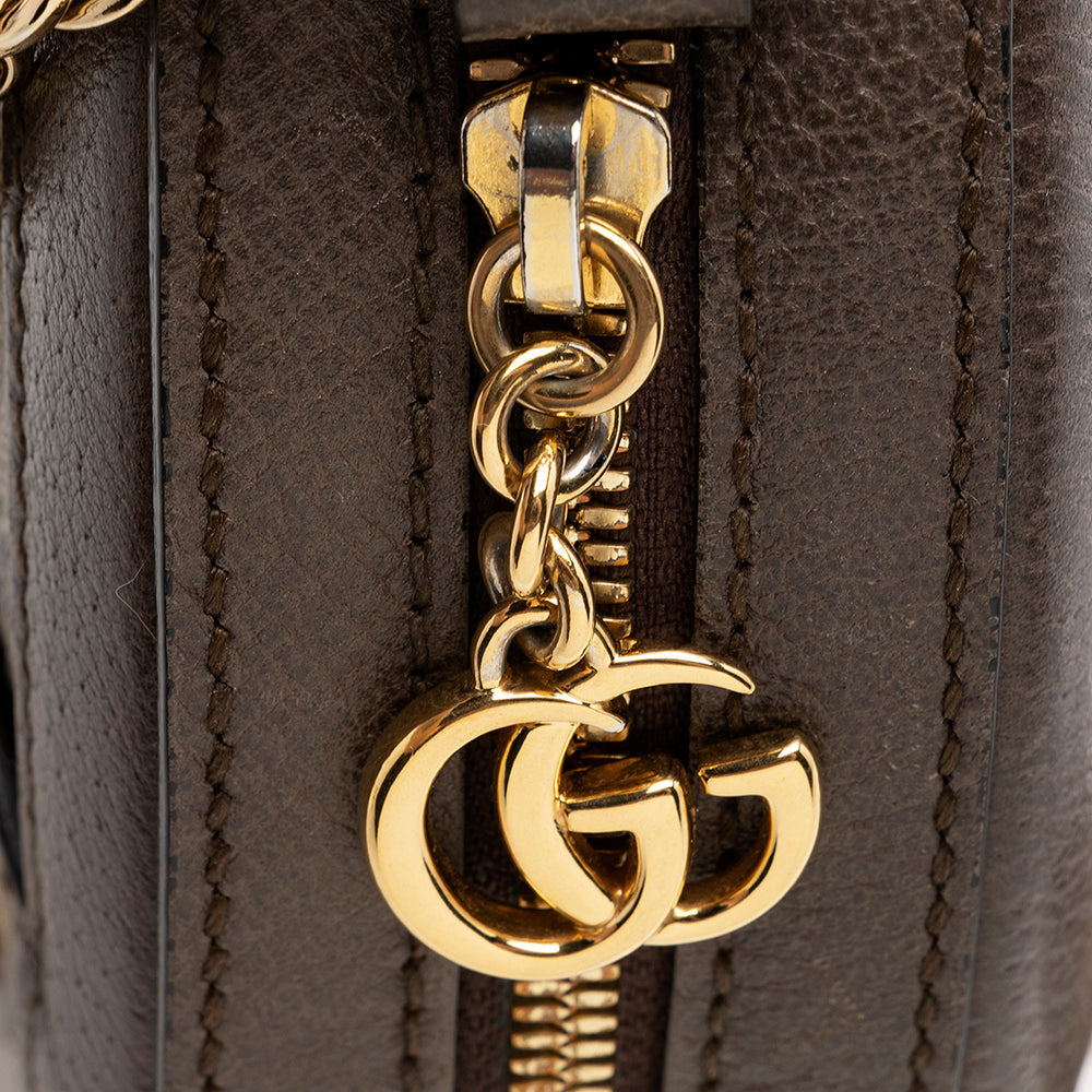 Gucci Gucci Supreme Ophidia Round Mini Shoulder Bag (SHF-21170)
