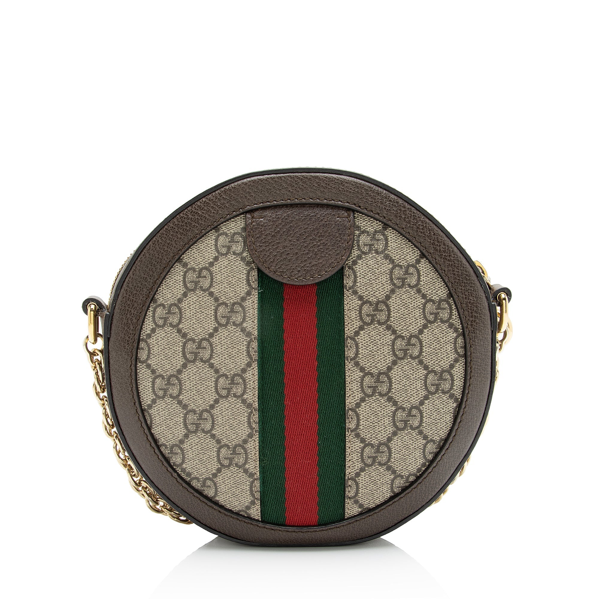 Gucci GG Supreme Ophidia Round Mini Shoulder Bag (SHF-23729)