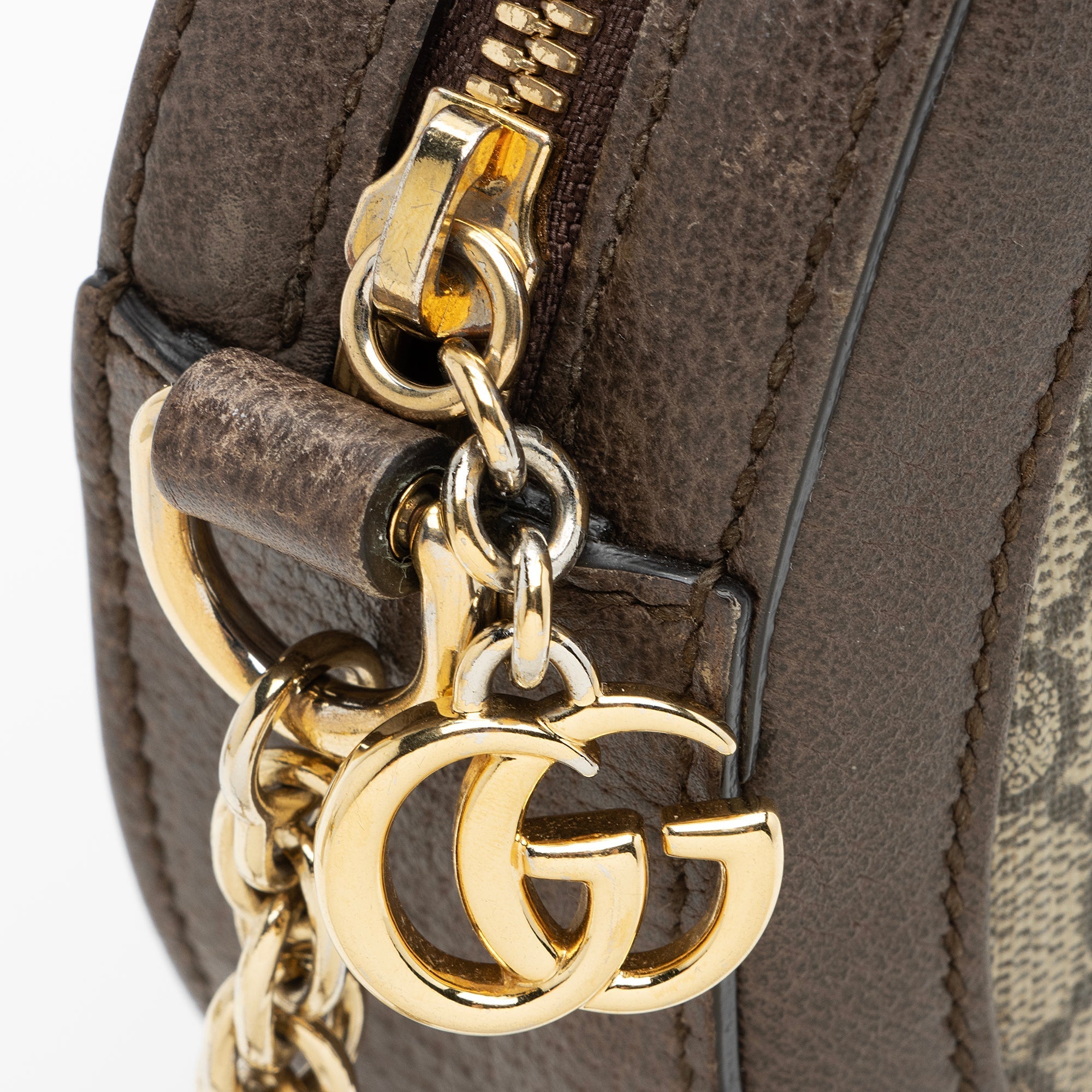 Gucci GG Supreme Ophidia Round Mini Shoulder Bag (SHF-23729)