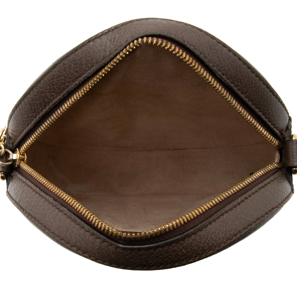 Gucci GG Supreme Ophidia Round Mini Shoulder Bag (SHF-qGCul6)
