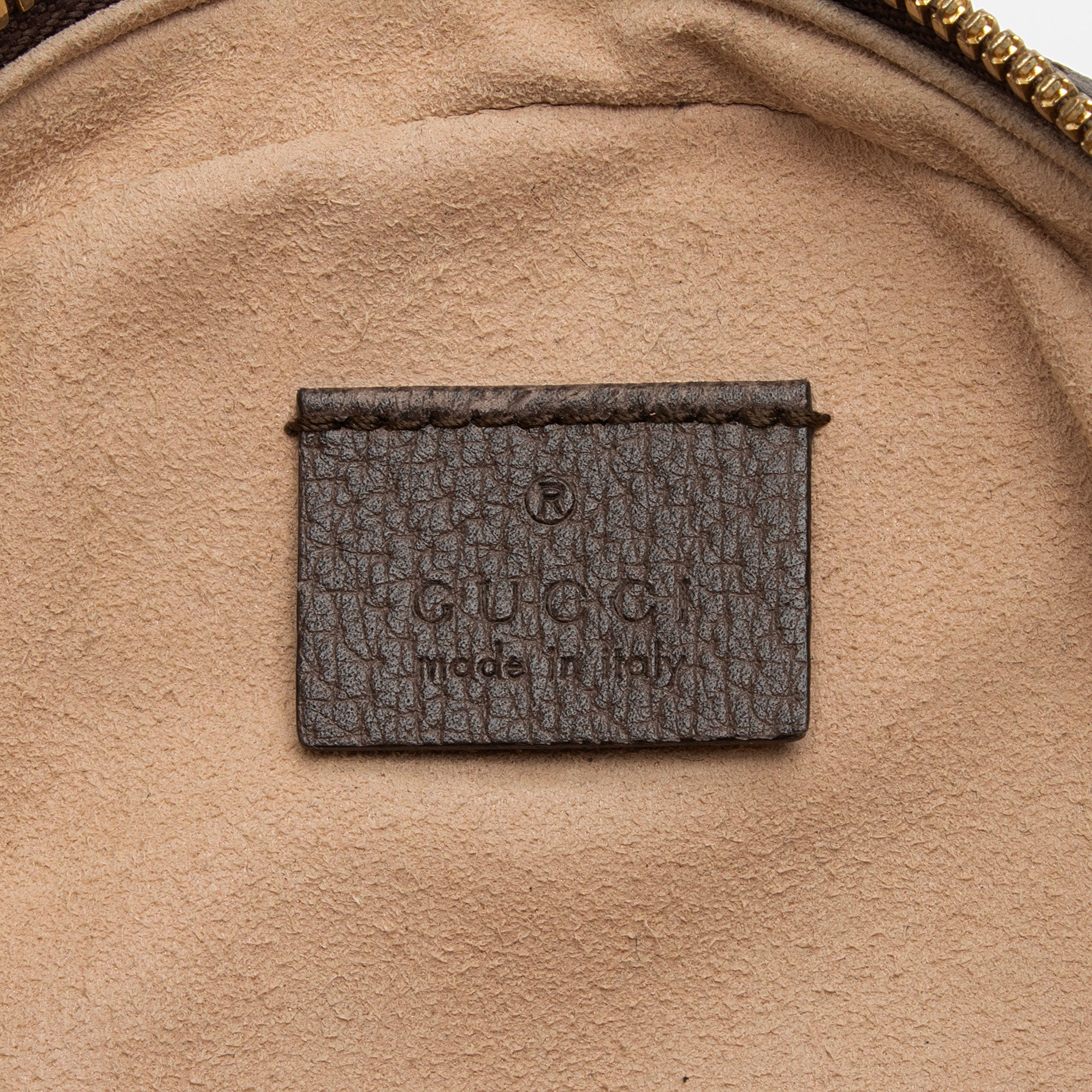 Gucci GG Supreme Ophidia Round Mini Shoulder Bag (SHF-nhYXSB)