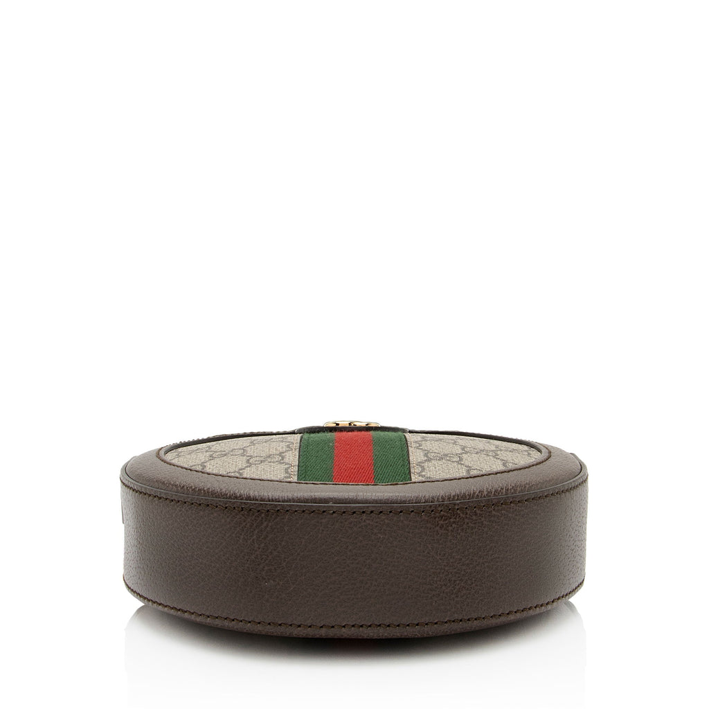 Gucci GG Supreme Ophidia Round Mini Shoulder Bag (SHF-99m356)