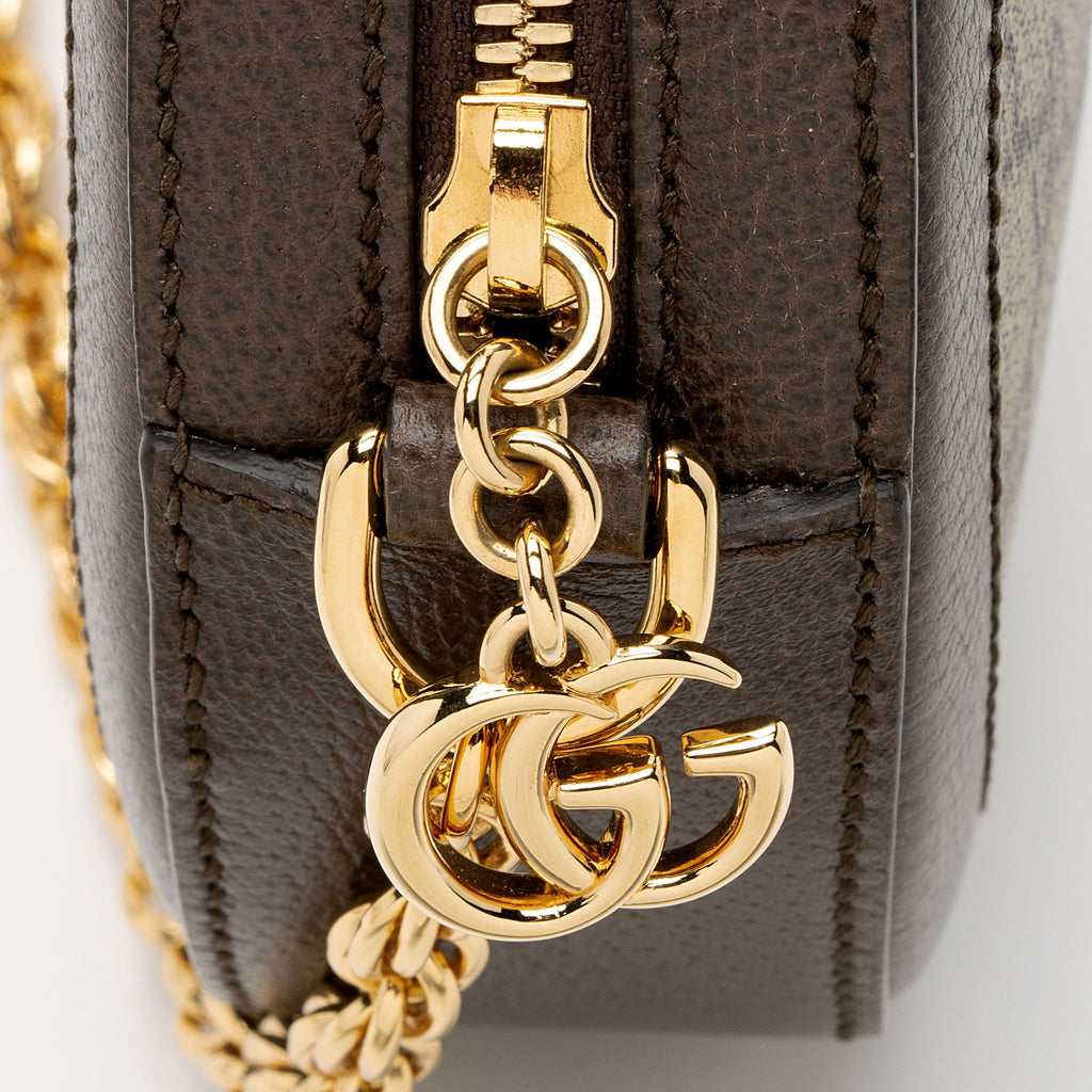 Gucci GG Supreme Ophidia Round Mini Shoulder Bag (SHF-99m356)