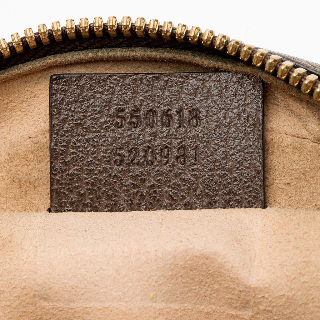 Gucci GG Supreme Ophidia Round Mini Shoulder Bag (SHF-8LEeSa)