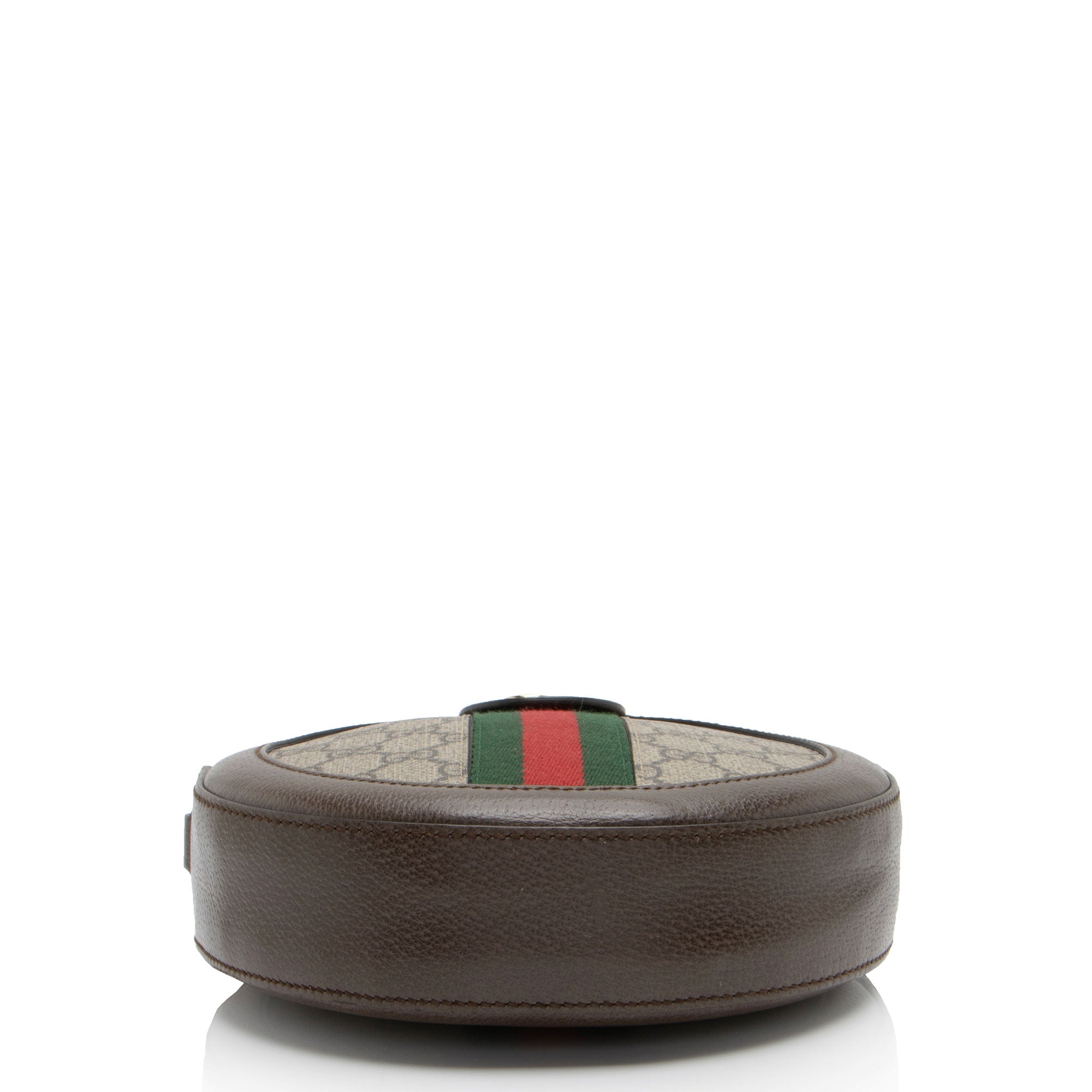 Gucci GG Supreme Ophidia Round Mini Shoulder Bag (SHF-F3cSgu)