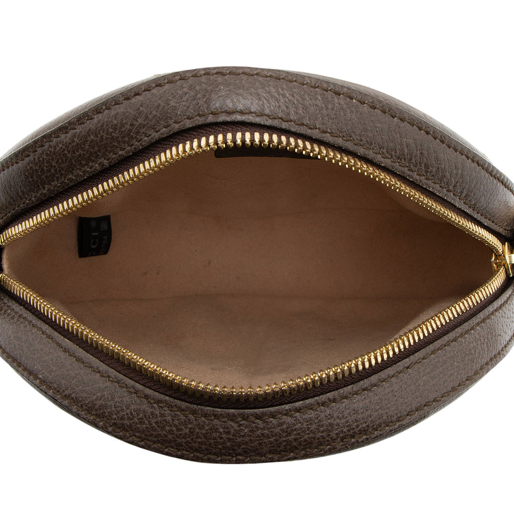 Gucci GG Supreme Ophidia Round Mini Shoulder Bag (SHF-F3cSgu)
