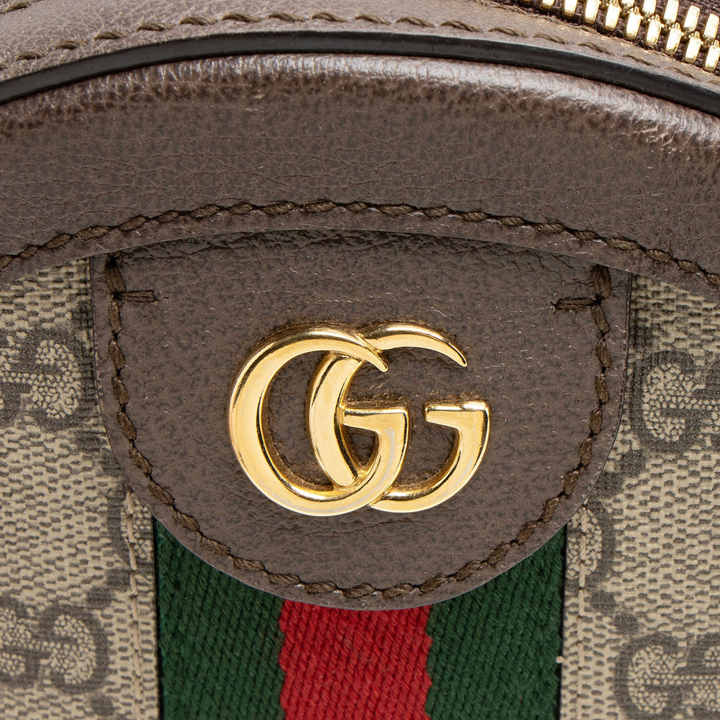 Gucci GG Supreme Ophidia Round Mini Shoulder Bag