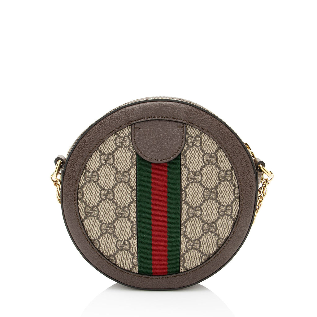 Gucci GG Supreme Ophidia Round Mini Shoulder Bag